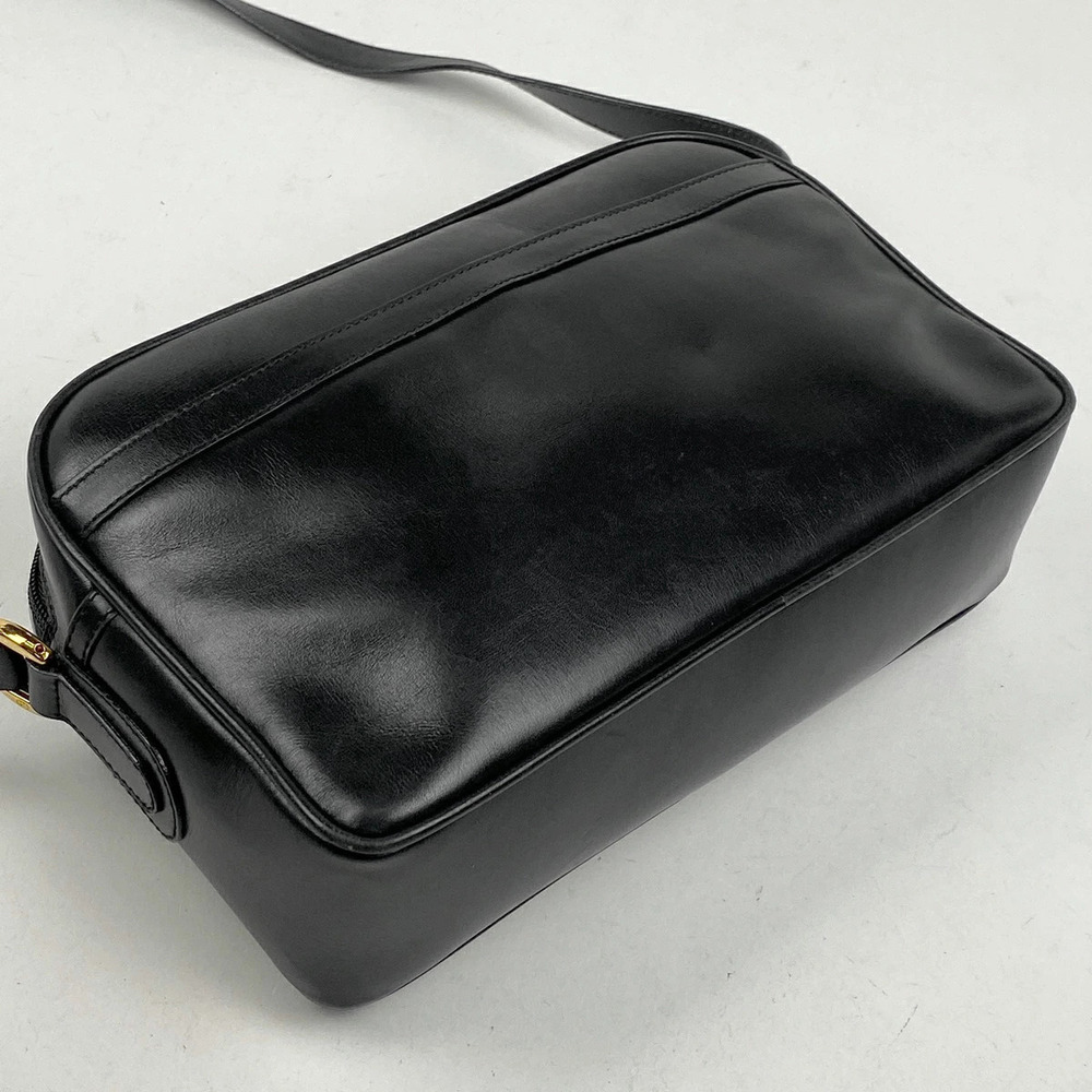 Gucci Bag GG Leather Logo Black Shoulder